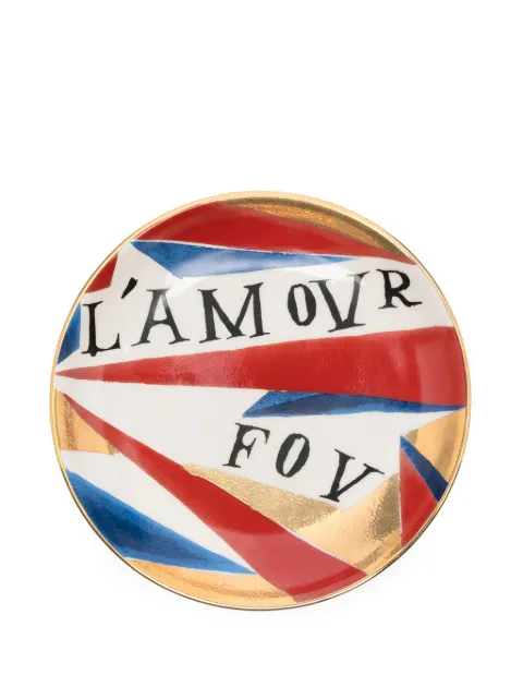L'Objet Ruan Hoffmann plate (16 cm) Gold RH102