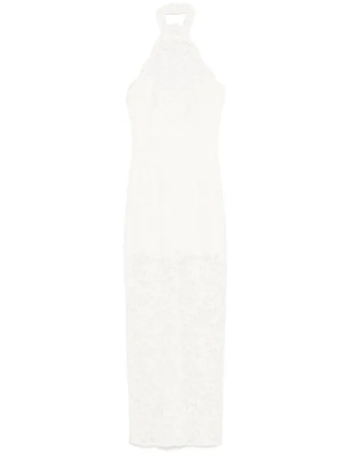 MANURÍ Cherie lined dress White MRSS25DR9VIPL13X