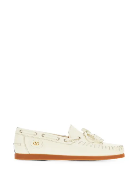 Valentino Garavani Palm Avenue boat shoes White YS0K85PNJ