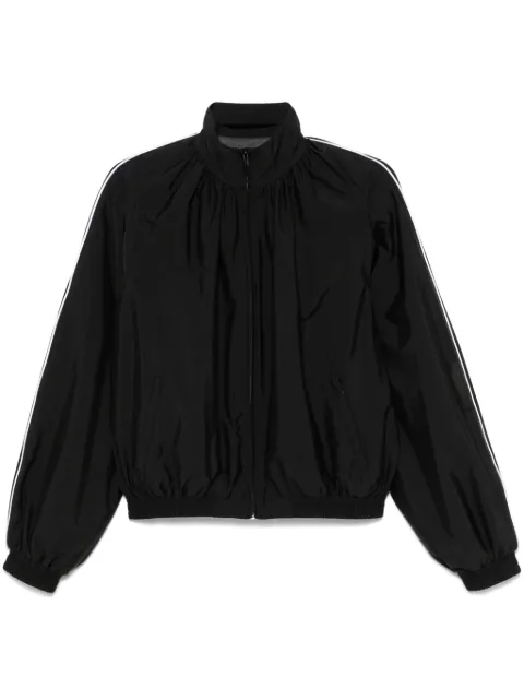 ALAINPAUL gathered-neck jacket Black S3WJA05