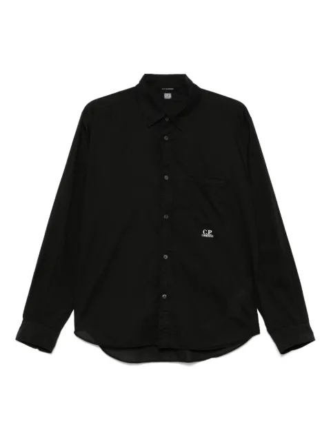 C.P. Company logo-print shirt Black 18CMSH248A110349G