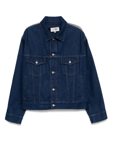 MM6 Maison Margiela patched denim jacket Blue SH0AM0038M30018