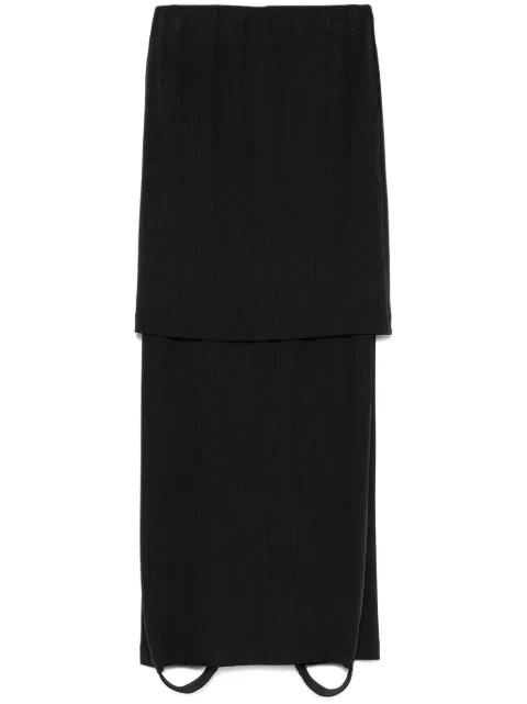 ALAINPAUL Fuseau maxi skirt Black S3WJESK03