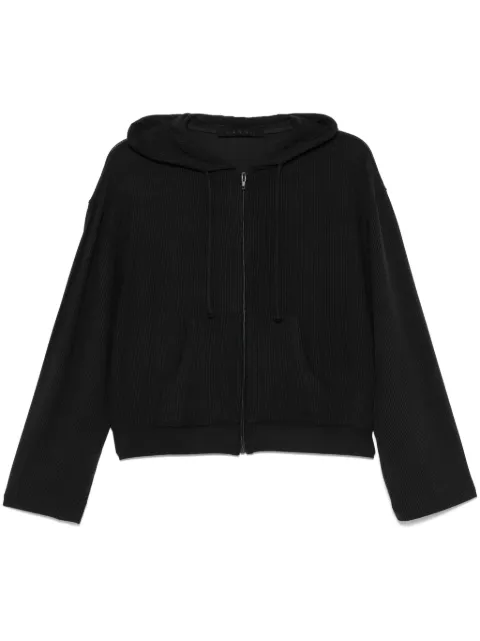 ALAINPAUL zip-up hoodie Black S3WJEHO01