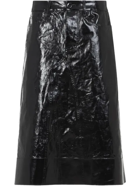 Jil Sander linen skirt Black J02MA0284J60082
