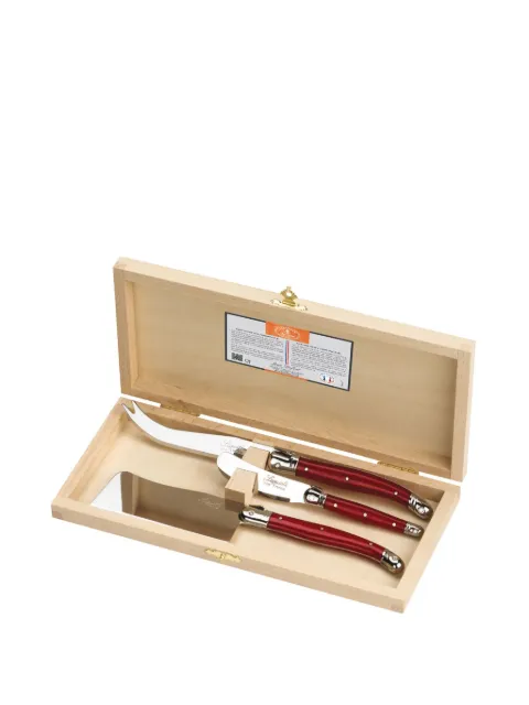 Jean Dubost Laguiole Premium cheese knifes (set of three) Red L0032524L07017