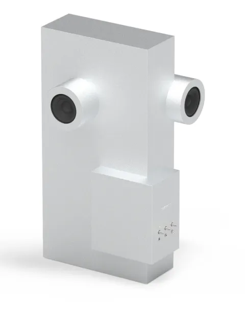 Transparent Brutalist speaker Silver TSBRUTALISTM