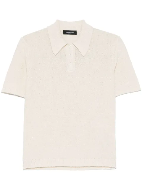 Fabiana Filippi knitted polo top Neutrals MAD275F530D2730000