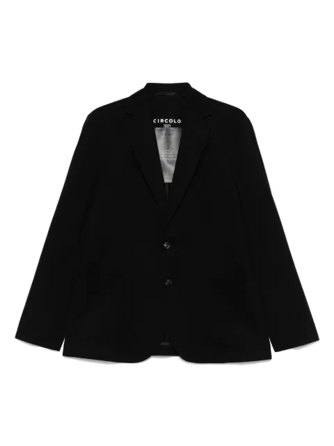 Circolo 1901 piqué-weave blazer Black CN4660