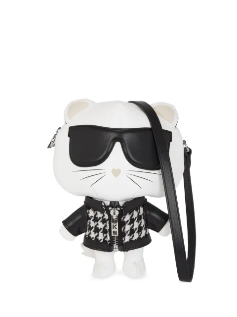 Karl Lagerfeld Ikon Choupette cross body bag White A3W30187900