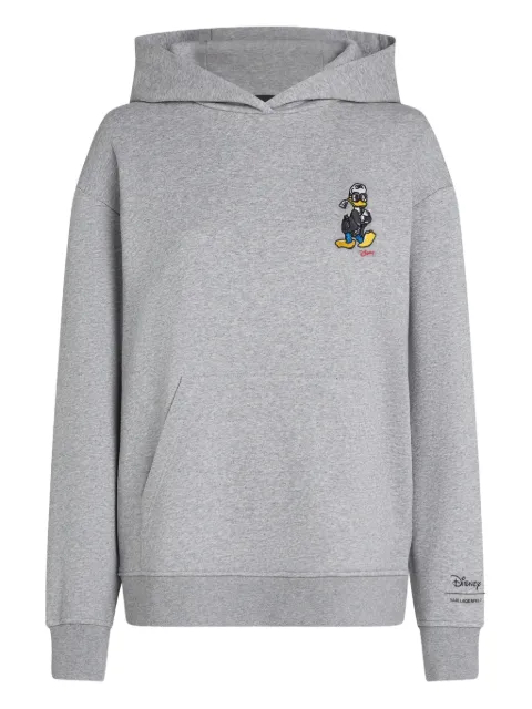 Karl Lagerfeld x Disney cotton-blend hoodie Grey A3W20062257