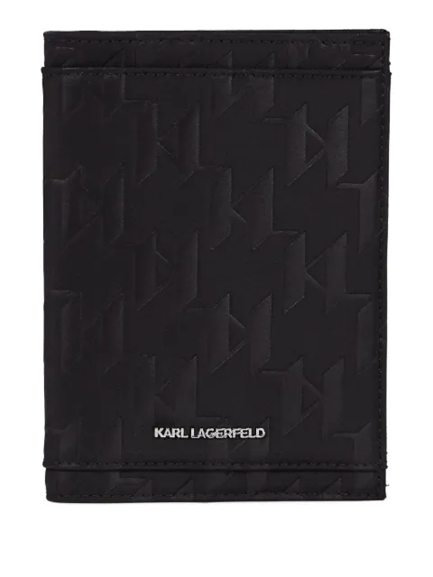 Karl Lagerfeld monogram card holder Black A3M32091999