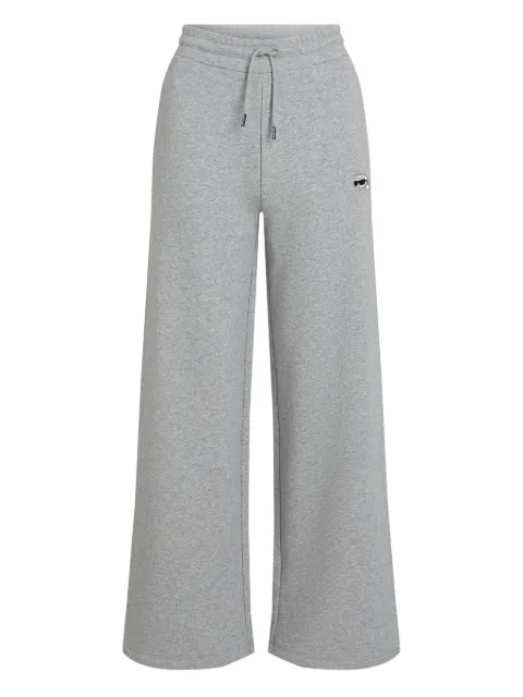 Karl Lagerfeld Ikon wide-leg track pants Grey A3W10117257