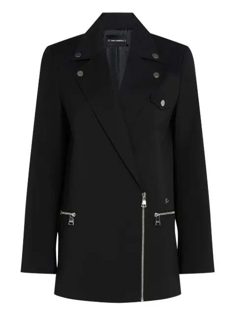 Karl Lagerfeld biker blazer Black A3W14044999