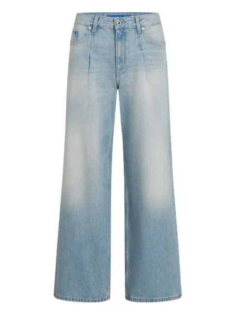 Karl Lagerfeld Jeans wide-leg pleated jeans Blue A3W100711DJ