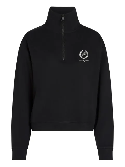 Karl Lagerfeld Hotel Karl half-zip sweatshirt Black A3W44008999