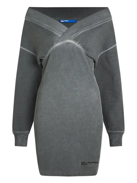 Karl Lagerfeld Jeans off-shoulder dress Grey A3W13012274
