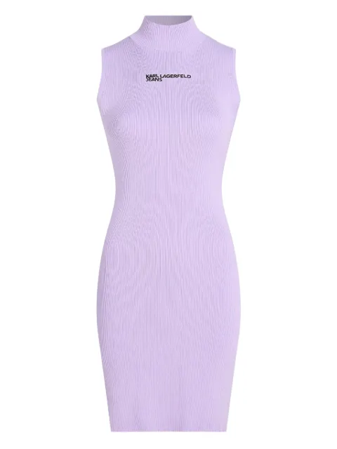 Karl Lagerfeld Jeans mock-neck knitted dress Purple A3W13010740