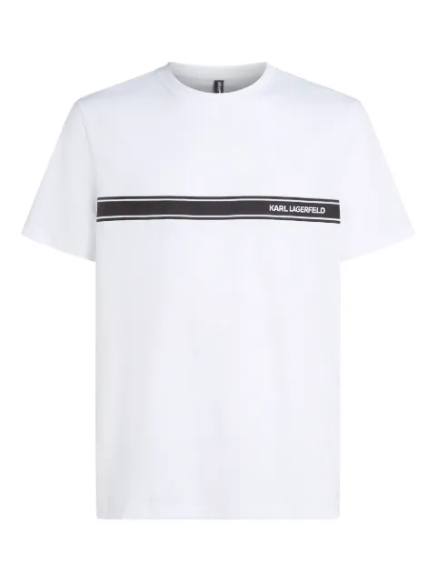 Karl Lagerfeld logo beach T-Shirt White A3M46001100