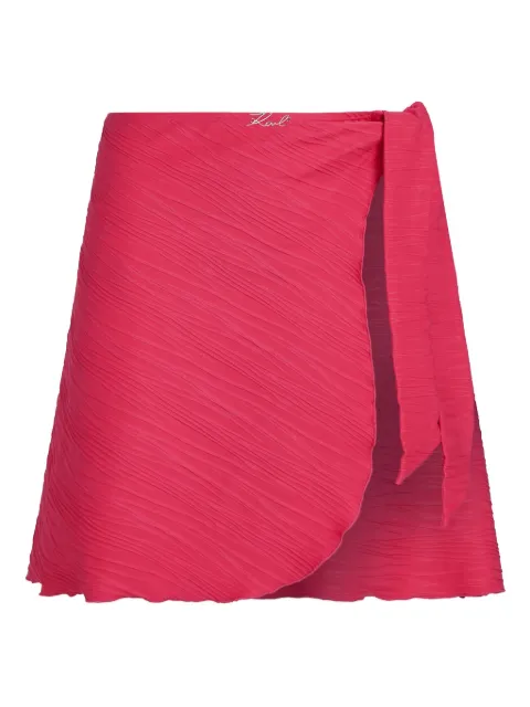 Karl Lagerfeld ribbed pareo Pink A3W460402BX