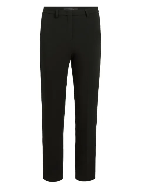 Karl Lagerfeld logo-embroidered trousers Black A3W10098999