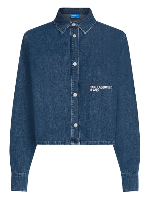 Karl Lagerfeld Jeans boxy denim blouse Blue A3W110021CM