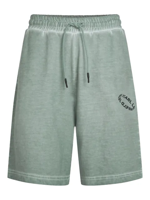 Karl Lagerfeld Jeans logo-print track shorts Blue A3M10019274