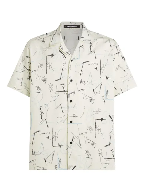 Karl Lagerfeld printed shirt White A3M160101YW
