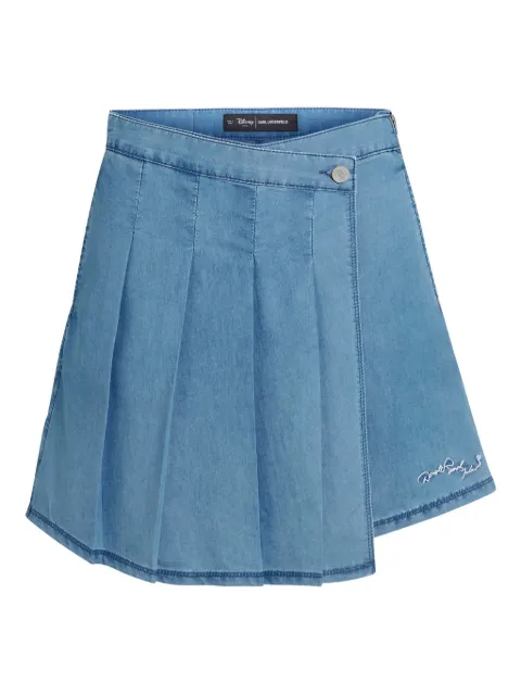 Karl Lagerfeld x Disney pleated denim skort Blue A3W12002D31