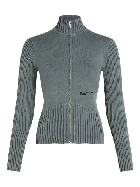 Karl Lagerfeld Jeans utility zip-up jumper Grey A3W18010274