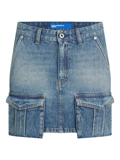 Karl Lagerfeld Jeans utility denim mini skirt Blue A3W120081YM