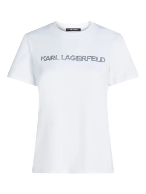 Karl Lagerfeld logo-print T-shirt White A3W17102100