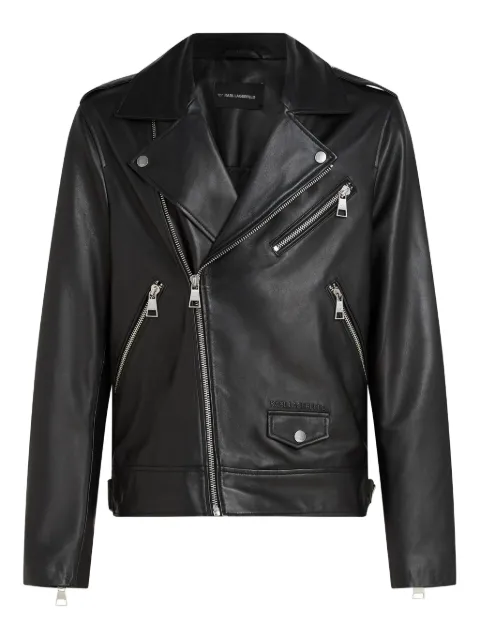 Karl Lagerfeld Essential leather jacket Black A3M14004999