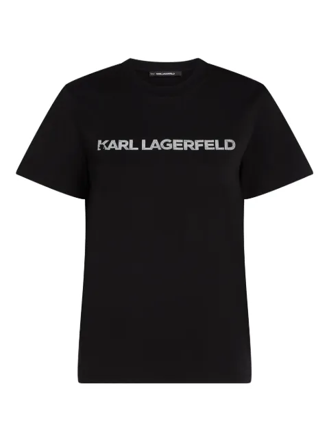 Karl Lagerfeld logo-print T-shirt Black A3W17102999