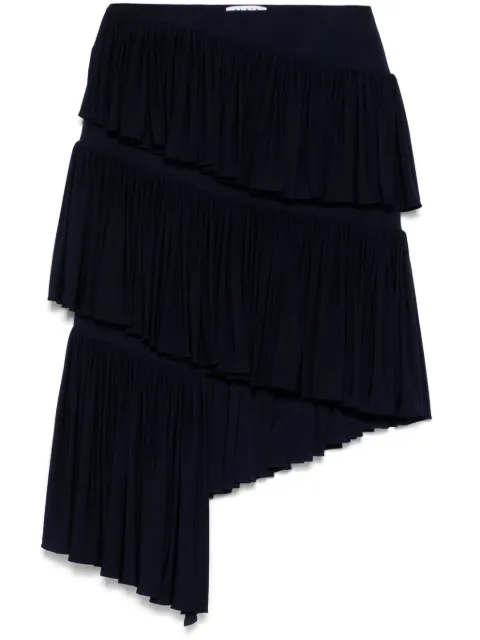 Alaïa spiral jersey mini skirt Blue AA9J2312J050A