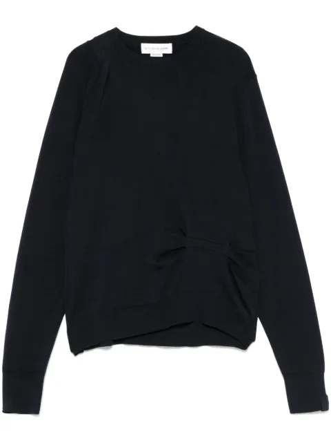 Victoria Beckham draped sweater Blue 1225KTP006452A