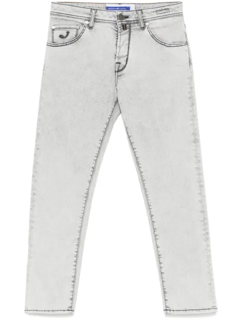 Jacob Cohën logo-embroidered jeans Grey JUMQE015053S3618