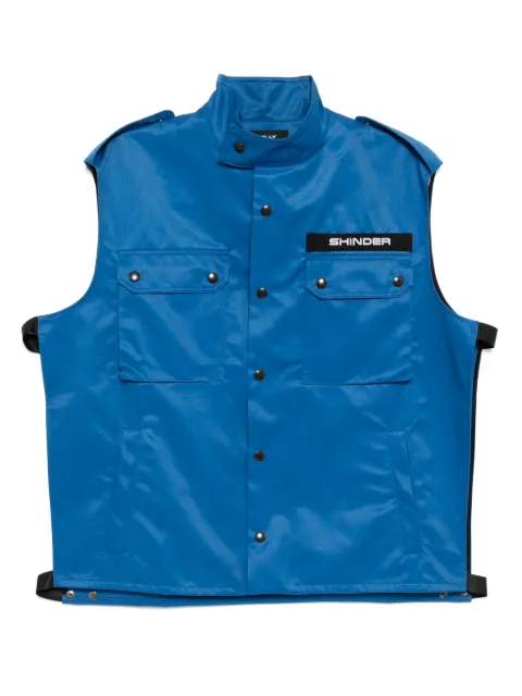 Olly Shinder world service gilet Blue JK03SS25BL