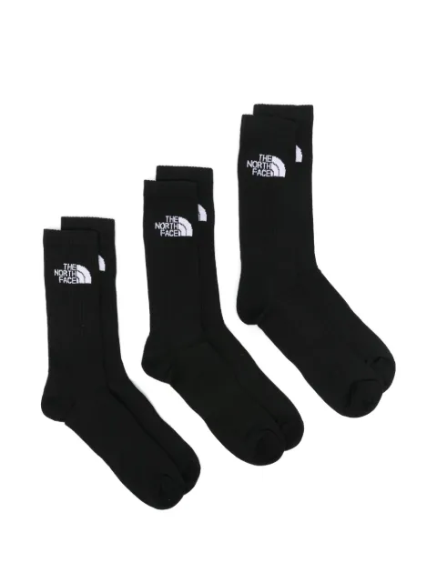 The North Face intarsia-logo socks (pack of three) Black NF0A882HJK31