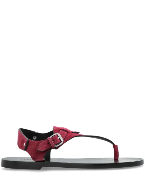ISABEL MARANT suede sandals Red SD0247FAC2A04S