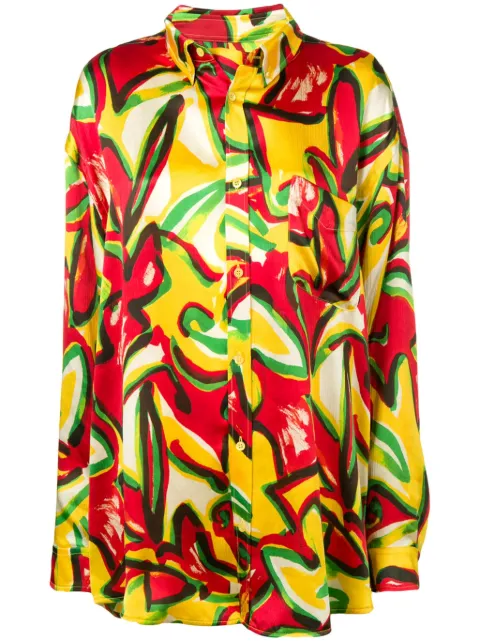 Balenciaga Scarf blouse Yellow 542835PCEXTCL40