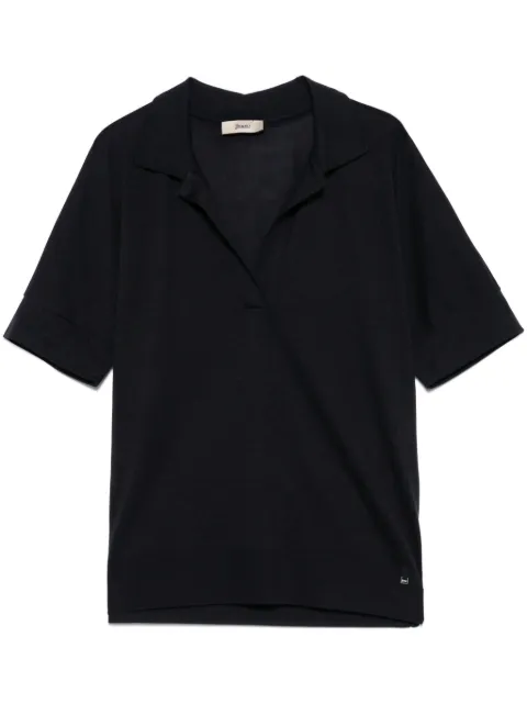 Herno short-sleeve polo top Blue JPL00113D52056