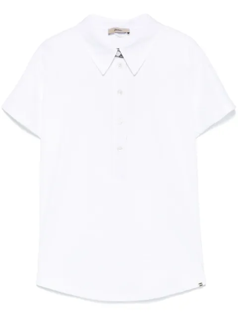 Herno cotton polo top White JPL00114D52063