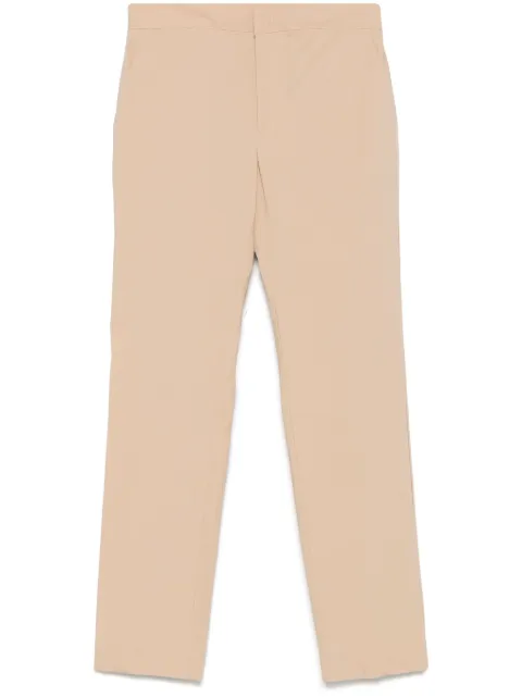 TWINSET logo-plaque tailored trousers Neutrals 251TT202F