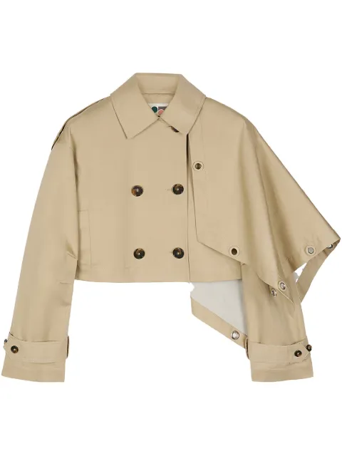 Ports 1961 Asymmetric Trench jacket Neutrals PW225JDB01VWC062