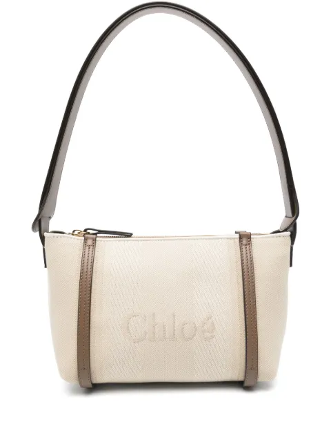 Chloé logo-jacquard shoulder bag Neutrals CH25UP566O65