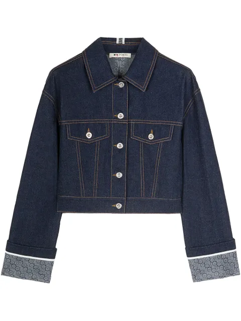 Ports 1961 Contrast denim jacket Blue PW225JJD03VDC007