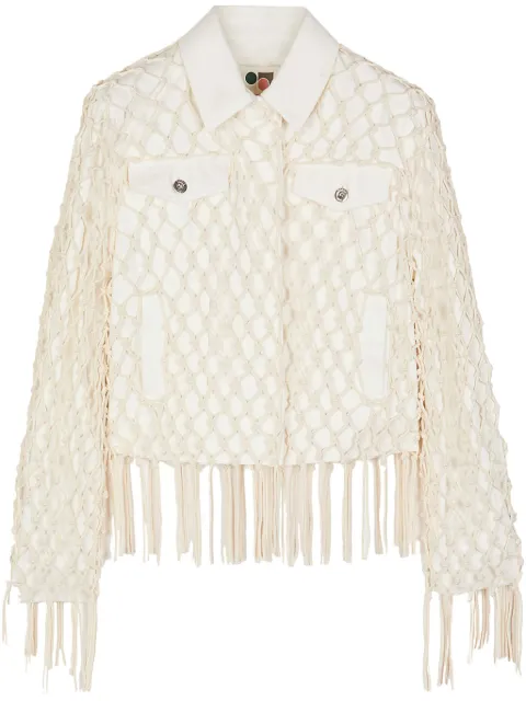 Ports 1961 Weaving Inspried denim jacket White PW225JJD04VDC006