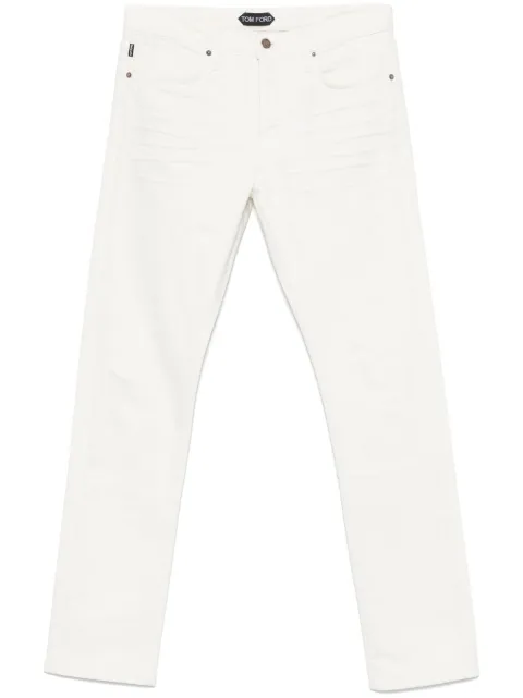 TOM FORD ripped-detail jeans White DPH001DMC059S25