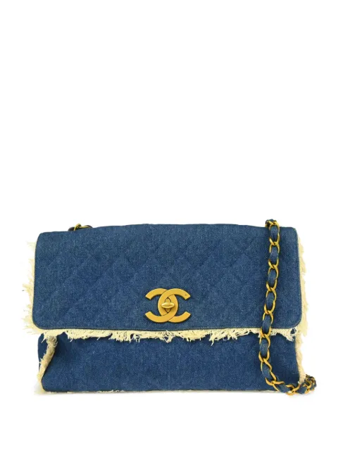 CHANEL Pre-Owned 1992 CC shoulder bag Blue 2830713